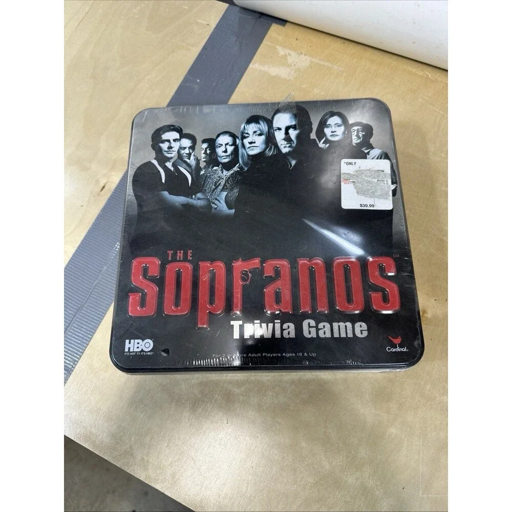 The Sopranos HBO Trivia Board Game Collector Metal Tin Box NEW.